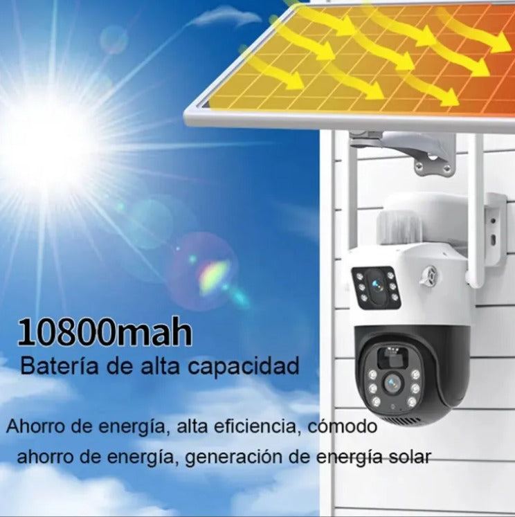 Cámara de Seguridad Solar Wi-Fi Exterior