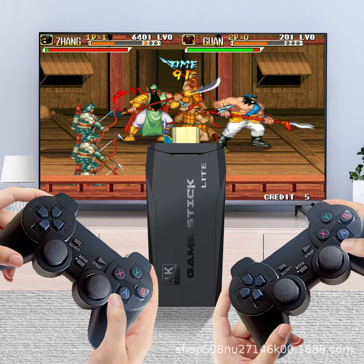 Consola de video juego Retro 64gb +10.000 juegos + 2 controles inalambricos